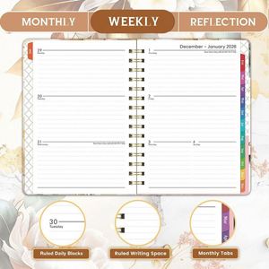 Agenda Diaria sin Fecha A5 de Prolead Stationery, Cuaderno de Lista de Tareas, Horarios, Citas, Útiles Escolares y de Oficina, Papel Ecológico - Product Image 3