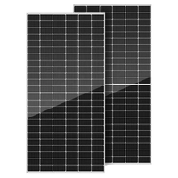 Panneaux solaires bifaciaux monocristallins en silicium de type N 550W-580W à double vitrage, demi-cellules, taille des cellules 182mmX182mm, puissance maximale