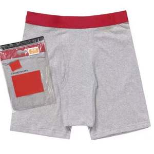 Confezione da 2 Paia di Boxer Ampi <span class=keywords><strong>Uomo</strong></span>, Ultimo Stile, con Apertura, in Cotone 100% di Qualità, Traspiranti, Vendita all'Ingrosso con Logo - Product Image 5