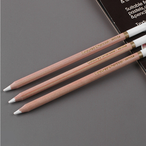 Lot de 3 crayons de craie blanche pour croquis, dessin au fusain, crayons de fusain blanc pour artistes débutants et pour la mise en valeur - Product Image 3
