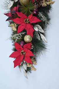 Popular Customized Pvc Decoration Ornament Artificial Hanging Christmas Teardrop <b>Swags</b> - Product Image 4