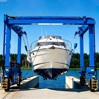 Dizel Hidrolik 4 Çekerli Her Türlü Araziye Uygun 15 Ton Mobil Tekne Kaldırma Vinci Marina Vinci Yelken Kulübü Mevsimlik Denizaltı Servisi İçin