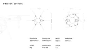 Marco agrícola BROUAV con marco de rociador de 6 ejes Fácil de llevar Marco Uav 20L - Product Image 5