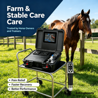 Appareil portable de thérapie par ondes de choc extracorporelles à vendre pour clinique vétérinaire et toilettage équin, traitement confortable, pour revendeurs