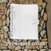 Carpeta de Anillas Transparente de PVC Suave Hongyunda, con Cierre de Botón a Presión, para Documentos, Productos de Archivo, Envío Inmediato