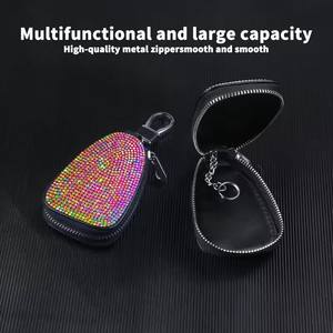 <span class=keywords><strong>Porte</strong></span>-clés de voiture universel en diamant mallette de rangement <span class=keywords><strong>porte</strong></span>-clés en cristal de luxe sac à main portefeuille pour <span class=keywords><strong>BMW</strong></span> Lada Benz <span class=keywords><strong>porte</strong></span>-clés - Product Image 6