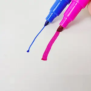 Hai màu pastel hai đầu đánh dấu hai mặt hai dòng đầu Bút Highlighter