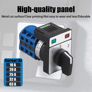 टिकाऊ प्लास्टिक ip65 कस्टम कैम स्विच से बने उपकरणों के लिए cntd CLW2-25-4OB 25a वोल्ट-मीटर सार्वभौमिक रोटरी स्विच चयनकर्ता - Product Image 5