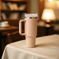 Gobelet isotherme coloré 2026 avec paille, 40 oz, en acier inoxydable, tendance, pour voyage, bureau, extérieur, personnalisation du logo