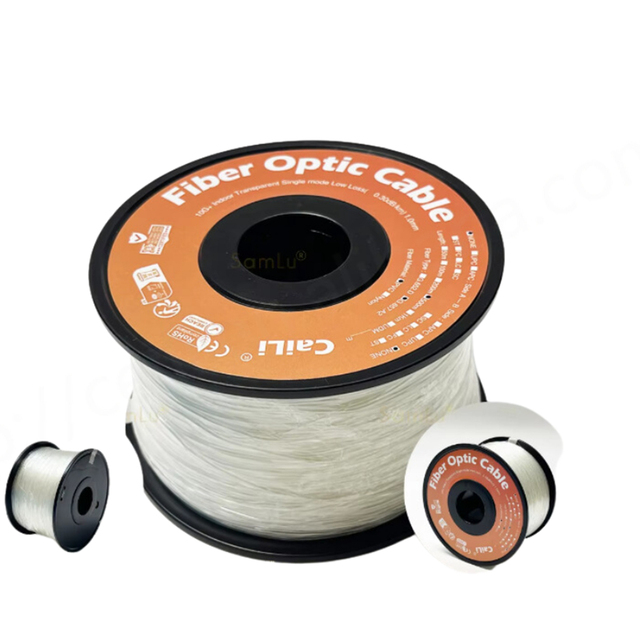 High Quality G657A2 Ftth Indoor Optical Drop Cable 1-Core Transparent Bare Fiber Optic Invisible Installation