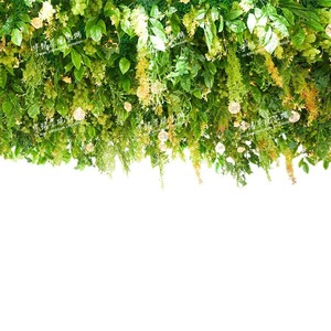 Decoración de techo de césped artificial para restaurantes Ocultar Ugly Bar Top Floral Colgante Internet Celebridad Boda Hecho de plástico - Product Image 5