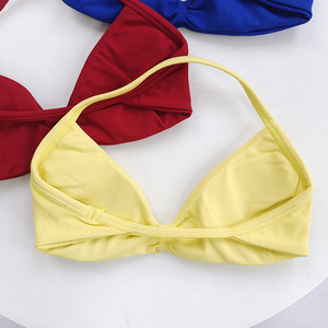 Reggiseno sportivo da donna ad alto sostegno con lacci, canotta a spalline sottili, senza cuciture, aderente <span class=keywords><strong>per</strong></span> allenamento push-up, yoga e palestra - Product Image 6