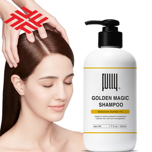 Botella OEM con etiqueta privada, champú mágico dorado, champú anticaspa para el cabello con control de aceite - Product Image 3