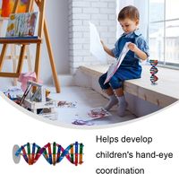 Modelo de ADN, Modelo de Doble Hélice, Componente de Genes Humanos, Kit Molecular de ADN, Modelo Creativo de Espiral Doble para Ciencia