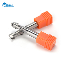 Herramienta de molinos de extremo de aluminio BFL CNC, carburo, 2 unidades