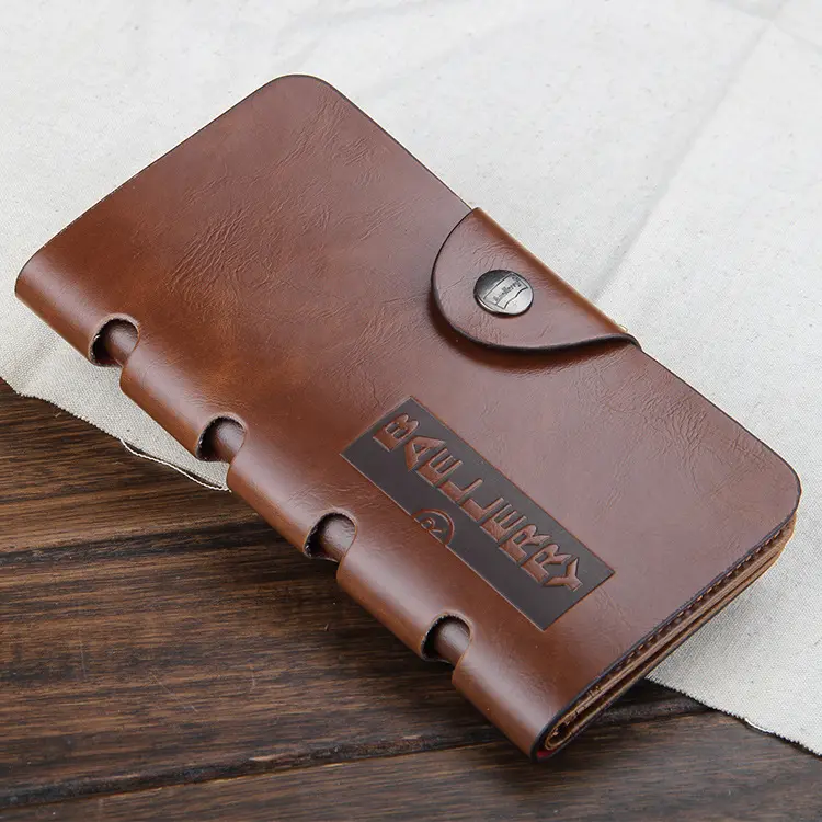 Wholesale Baellerry C526-76 pu leather 3 Fold Modern cowboy style Vintage wallet for men Card holder