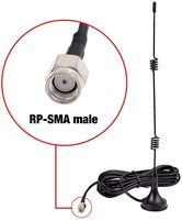 Antena Radio GSM GPRS Cb 5dBi Kabel Male Rg174 Basis Magnetik Antena GSM