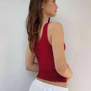 Venta al por mayor de fábrica: Top sexy de mujer con diseño de encaje y aberturas, estilo camisero, para discoteca, fiesta, OEM - Product Image 2