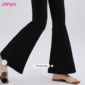 Janya Leggings de sport fins d'été pour la salle de sport, leggings de fitness évasés, taille haute, pantalon de yoga évasé avec <span class=keywords><strong>jupe</strong></span> amovible pour femmes - Product Image 5