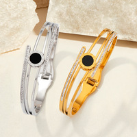 Bracelet en acier inoxydable avec chiffres romains, unisexe, pour couple, style minimaliste coréen, bijoux polyvalents