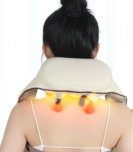 Masseur sans fil pour le cou et les épaules avec télécommande, massage chauffant par pétrissage pour le cou, la taille et le dos - Product Image 2