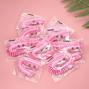 Traitement des cheveux imperméable PE jetable clair cheveux bonnet <span class=keywords><strong>de</strong></span> douche <span class=keywords><strong>pour</strong></span> femmes cheveux Spa Salon hôtel voyage <span class=keywords><strong>bonnets</strong></span> <span class=keywords><strong>de</strong></span> douche - Product Image 3