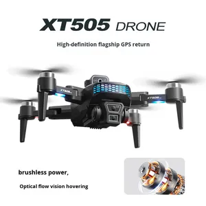 Dron Cuatricóptero Plegable XT505 con GPS, Retorno a 5KM, Motor sin Escobillas, Fotografía Aérea, Control Remoto, Giroscopio de 6 Ejes - Product Image 3