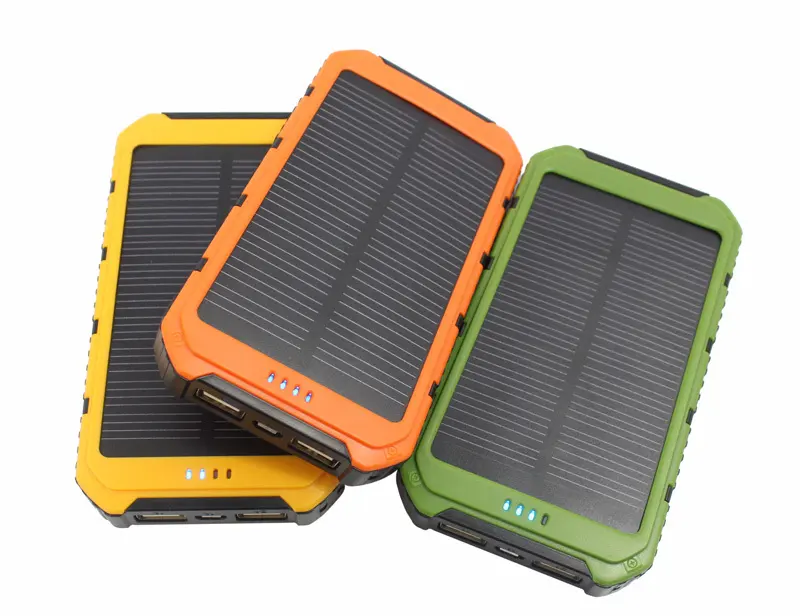 Draagbare Reizen Solar Power Bank Dual Usb Solar Externe Batterij Oplader Powerbank Voor Alle Mobiele Telefoon