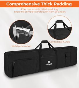 Étui pour clavier, sac de transport pour clavier, portable, durable, imperméable, en tissu Oxford 600D avec 10 mm de coton, échantillon gratuit - Product Image 5