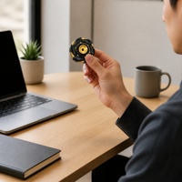 Spinner anti-stress en alliage de zinc plaqué or, modèle de sculpture artistique, jouet personnalisé en métal pour adultes, soulagement de l'anxiété au bureau