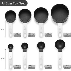 Plastic <b>Measuring</b> Cups and <b>Measuring</b> <b>Spoons</b> Set Custom Style Antique 8 Piece Stainless Steel Metal Handle <b>Measuring</b> <b>Spoon</b> Set - Product Image 6