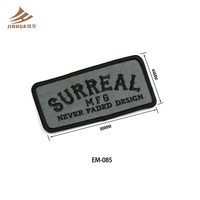 Écussons brodés personnalisés avec logo, bordure en sergé, design en arc, pour sweats à capuche, vestes, jeans, sacs, anti-effilochage, à coudre sur les vêtements