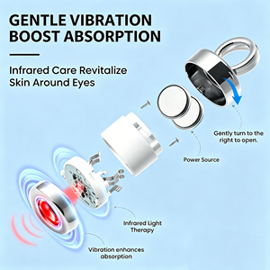 Crema Contorno de Ojos Eléctrica con Logotipo Personalizado, Aplicador de Luz Roja Antienvejecimiento, Crema Multi-Péptidos para Ojos - Product Image 3
