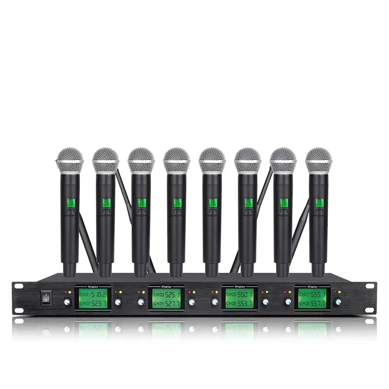 XTUGA Professional UHF System Wireless Microphone 8 channel