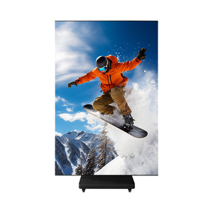Afficheur LED portable pliable à trois volets, double face, 4K, écran publicitaire LED rechargeable à longue durée de vie pour une utilisation en intérieur dans les magasins - Product Image 1