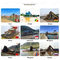 Drague à or électrique avec moteur et pompe pour projets d'extraction aurifère à grande échelle