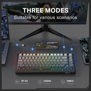 Clavier mécanique ONIKUMA G83 à trois modes, clavier de jeu pour ordinateur RGB à commutation à chaud, clavier sans fil 83 touches - Product Image 4