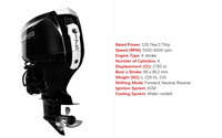 Hidea Marine Bootmotoren 4-takt EF175pk Benzine Buitenboordmotor Met Elektrische Starter Elektrische Kantel- en Trimfunctie