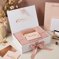 Tarjetas de Agradecimiento con Papel Dorado Rosa, Inserto para Boutique y Marca de Belleza |   Regalo Femenino |   Venta al por Mayor