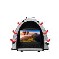 Tente pare-soleil portable pour ordinateur portable d'extérieur, housse de protection pliable à fermeture éclair, écran de confidentialité, housse imperméable en polyester pour la plage