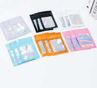 Sachet refermable en PE holographique coloré avec fond plat et soufflets latéraux, aluminisé, pour emballage de conserves, céréales et cadeaux