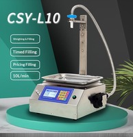 Machine de remplissage volumétrique temporisée 30G-10kg pour boissons gazeuses, savon liquide, gel, huile, eau, jus, miel, crème, pâte