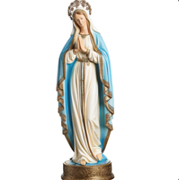 Statue de jardin en résine religieuse catholique de la Statue de la Vierge Marie pour les décorations de cour de porche extérieur
