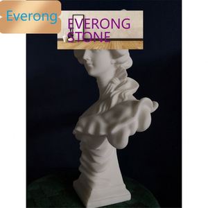 Statua di Buudha bianca scultura in pietra statua di marmo greco antico - Product Image 3