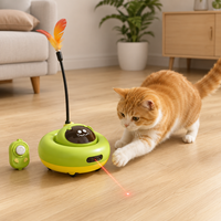 Accessoires pour chats en gros : Jouet interactif papillon pour chat avec 3 modes de jeu, lumière laser rotative à 360° pour usage domestique
