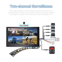Alta calidad 10 pulgadas Adas alarma de voz 720p Ahd cámara de coche IPS 360 pantalla táctil LCD completa BSD punto ciego autobús camión Monitor