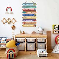 Affiche de règles de classe Décorations de salle de classe en bois pour l'école primaire maternelle élémentaire