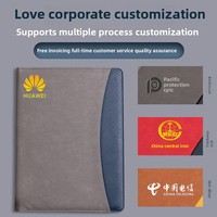 Carpeta de presentación de cuero A4 personalizable, tablero de documentos de Gerente de Ventas multifunción con logotipo personalizado, calculadora de ventas