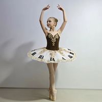 Nouveaux costumes de tutu de ballet classique pour adultes, en spandex/polyester, matière velours