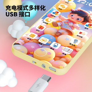 Téléphone éducatif à écran tactile pour enfants, rechargeable avec microphone, pour garçons de 2 à 4 ans, jouet d'apprentissage précoce - Product Image 2